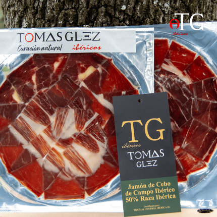 Loncheado de Jamón de Cebo de campo Ibérico 50% raza ibérica